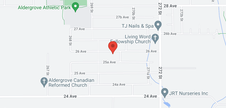 map of 26986 26 AVENUE